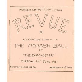 Monash University Union Revue June 1961