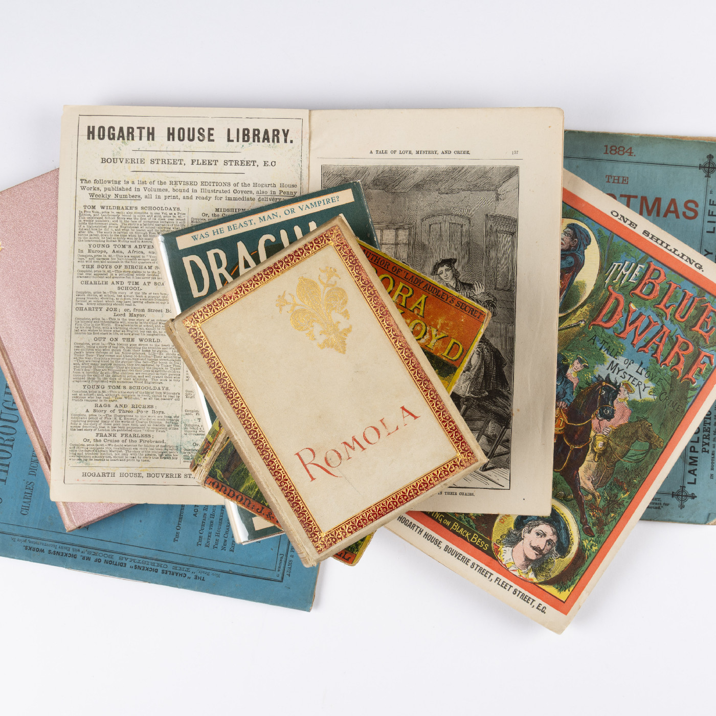 A selection of books from the Victorian Literature Collection spanning 1837 to 1901. 