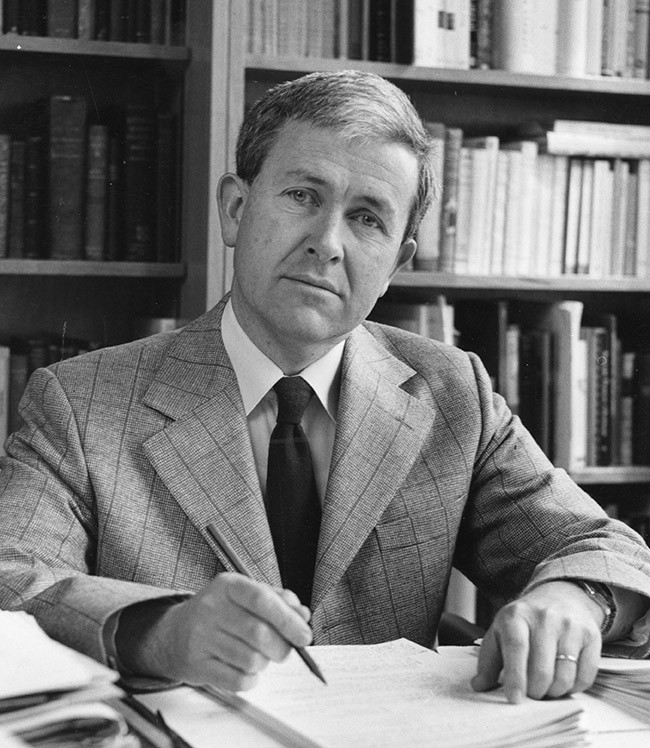 Associate Professor Wallace Kirsop, circa 1977